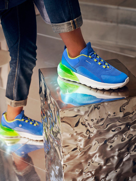 Geox Сини маратонки Geox Activart Illuminus за момчета