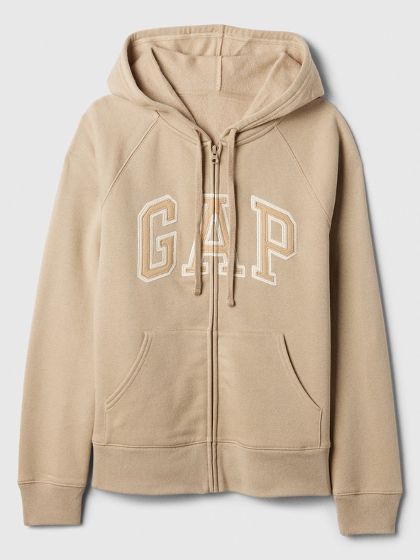 GAP Суитшърт с цип и лого на Gap