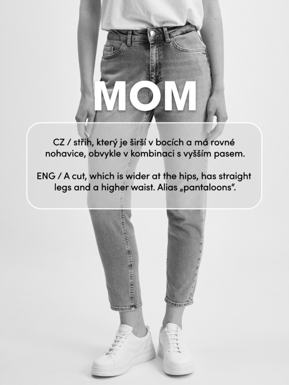 Orsay Светлосини дамски къси mom fit дънки ORSAY