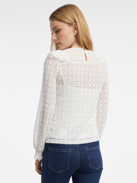 Orsay Бяла дамска блуза с десен ORSAY