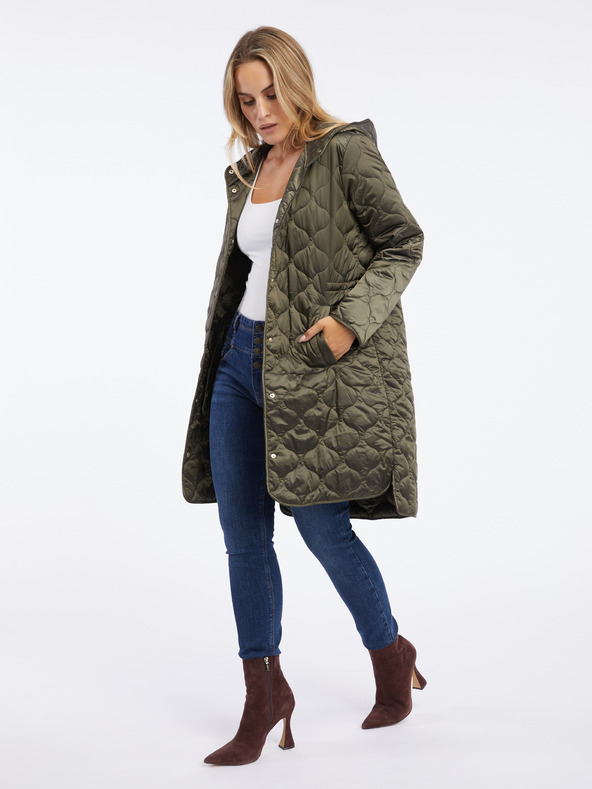 Orsay Леко ватирано дамско палто в цвят каки ORSAY