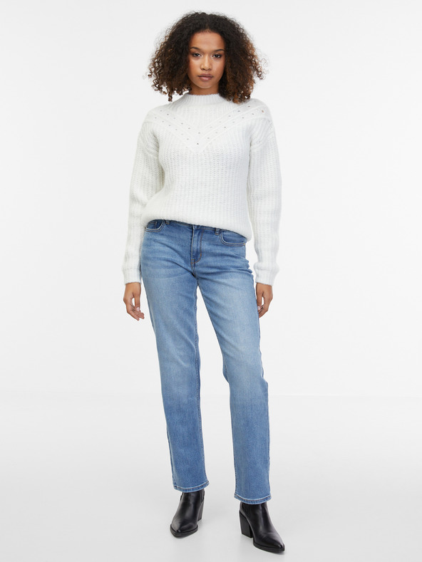 Orsay Бял дамски пуловер ORSAY