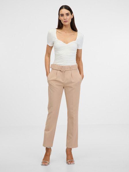 Orsay Кремава дамска тениска с къс ръкав ORSAY