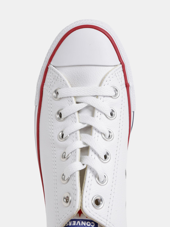 Converse Бели кожени маратонки Converse Chuck Taylor All Star Leather