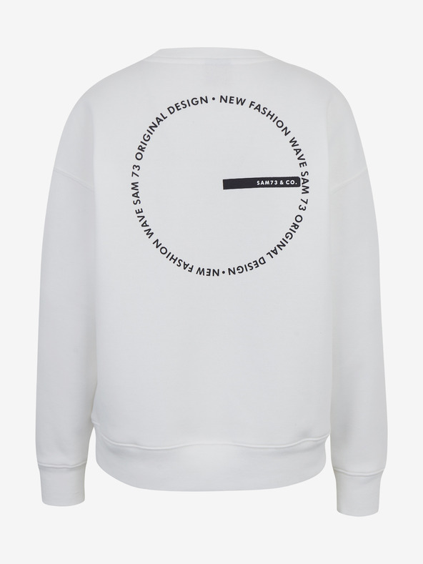 Sam 73 Бял дамски суитчър SAM 73 Amber