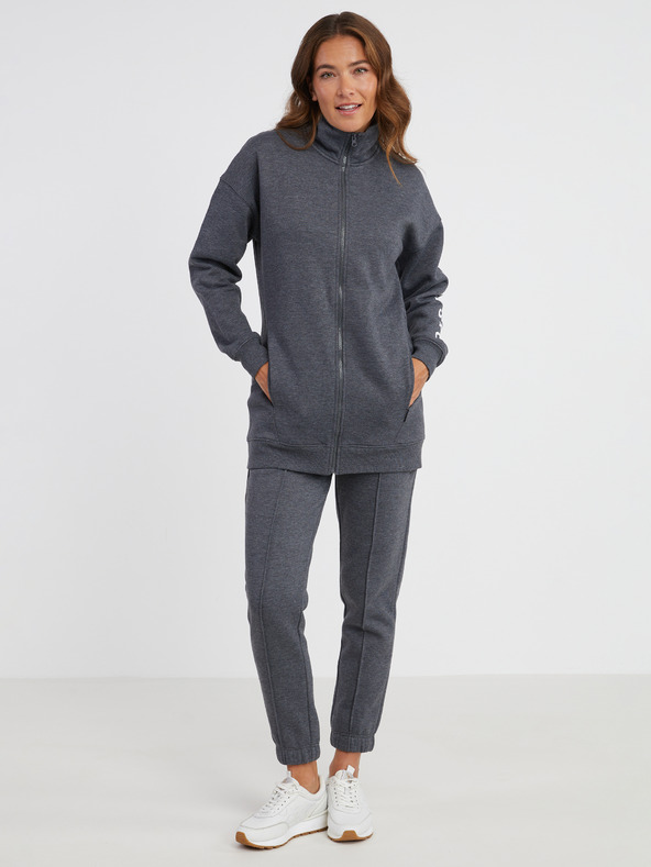 Sam 73 Сив дамски суитшърт с цип SAM 73 Asajj