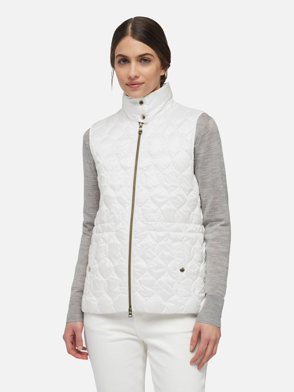 Geox Бяла дамска жилетка Geox Myluse