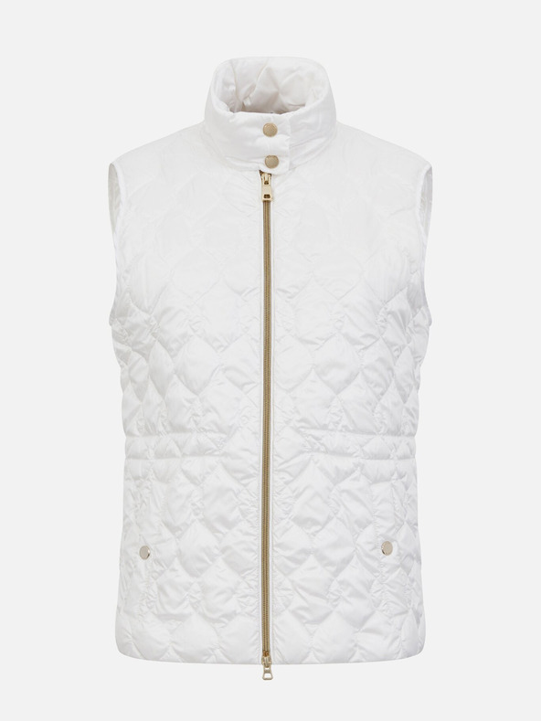 Geox Бяла дамска жилетка Geox Myluse