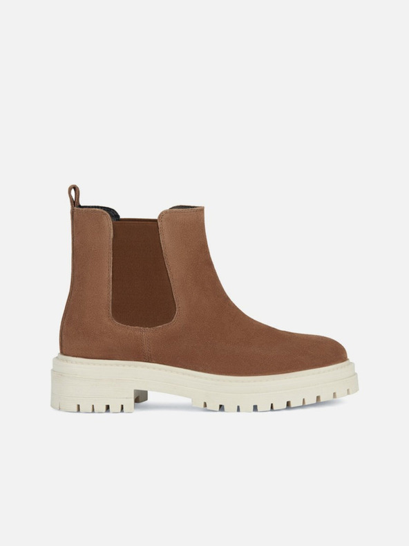 Geox Кафяви дамски анкл обувки Geox Iridea