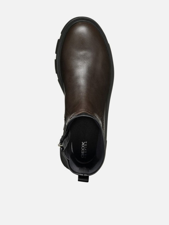 Geox Тъмнокафяви дамски анкл обувки Geox Vilde