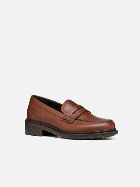 Geox Кафяви дамски мокасини Geox Walk Pleasure