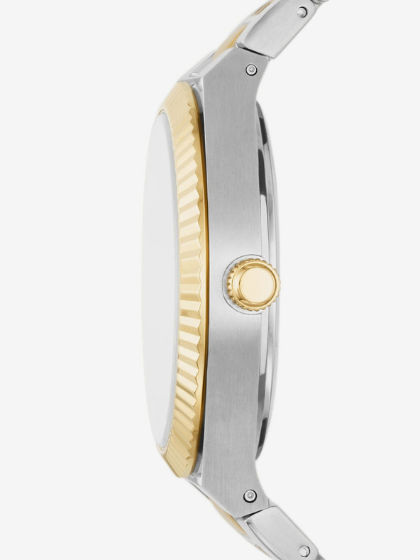 Fossil Сребърен златен дамски часовник Fossil Scarlette