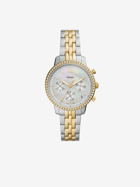 Fossil Сребърно злато Дамски часовник Fossil Neutra