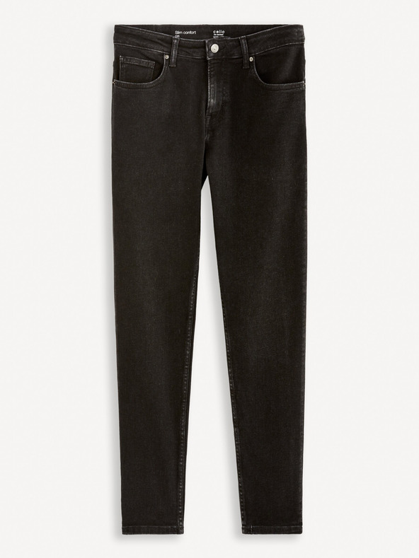 Celio Черни мъжки слим дънки Celio C25 Fofine