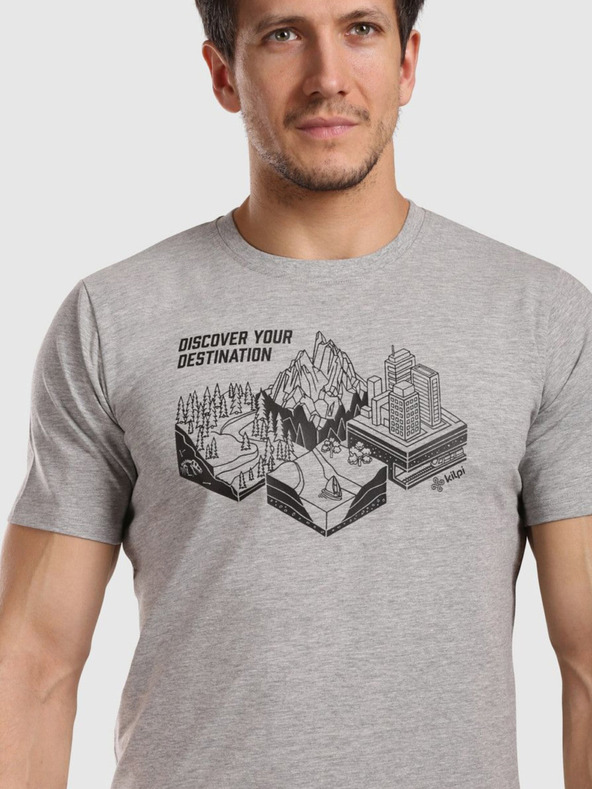 Kilpi Kilpi GAROVE-M Мъжка функционална тениска Светло сиво