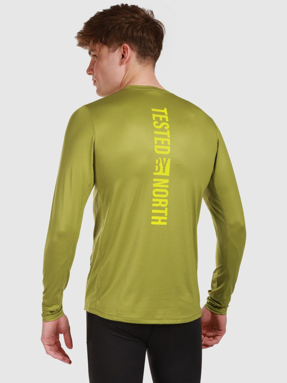 Kilpi Мъжка функционална тениска с дълъг ръкав Kilpi SPOLETO-M Зелен