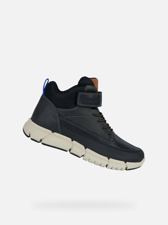 Geox Черни детски анкл обувки Geox Flexyper