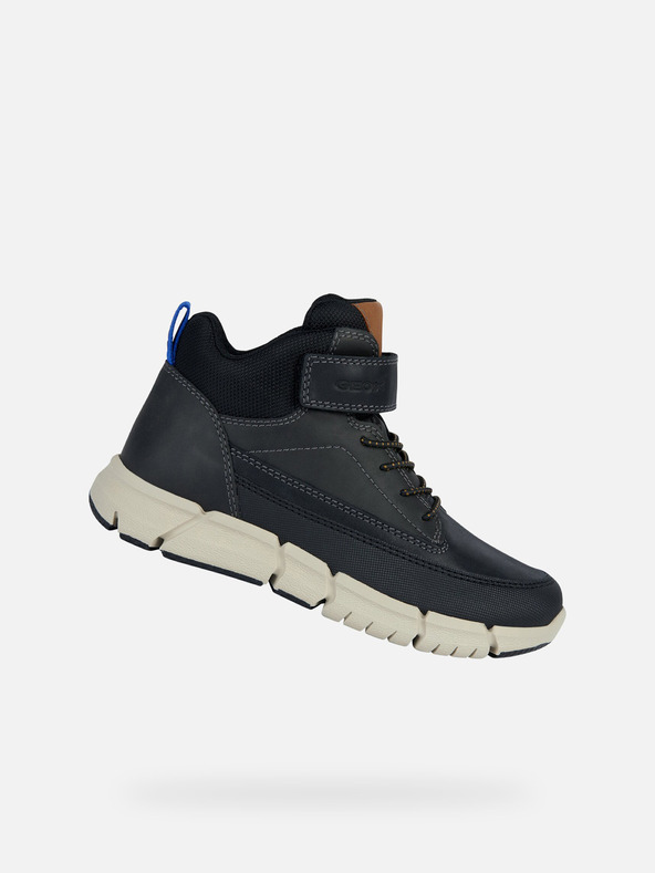 Geox Черни детски анкл обувки Geox Flexyper