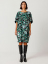 SKFK Зелена дамска рокля на цветя SKFK Vestido Geaxi