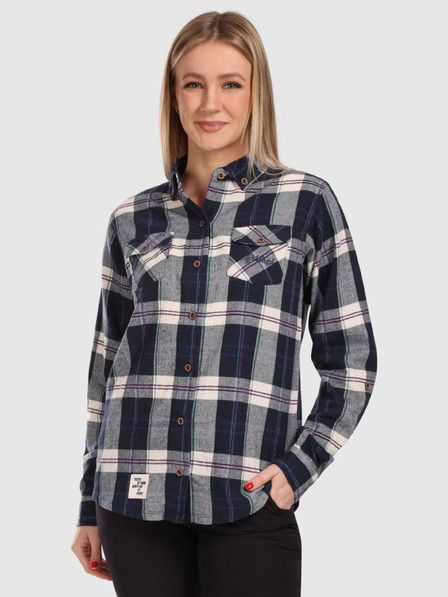 Kilpi Дамска спортна фланелена риза Kilpi FLANNY-W Blue