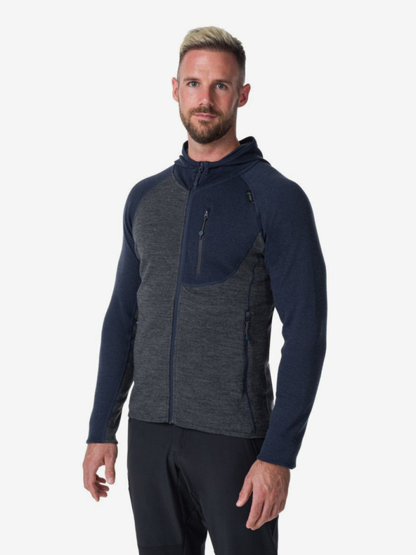 Kilpi Тъмносин мъжки пуловер с качулка Kilpi Merini-M