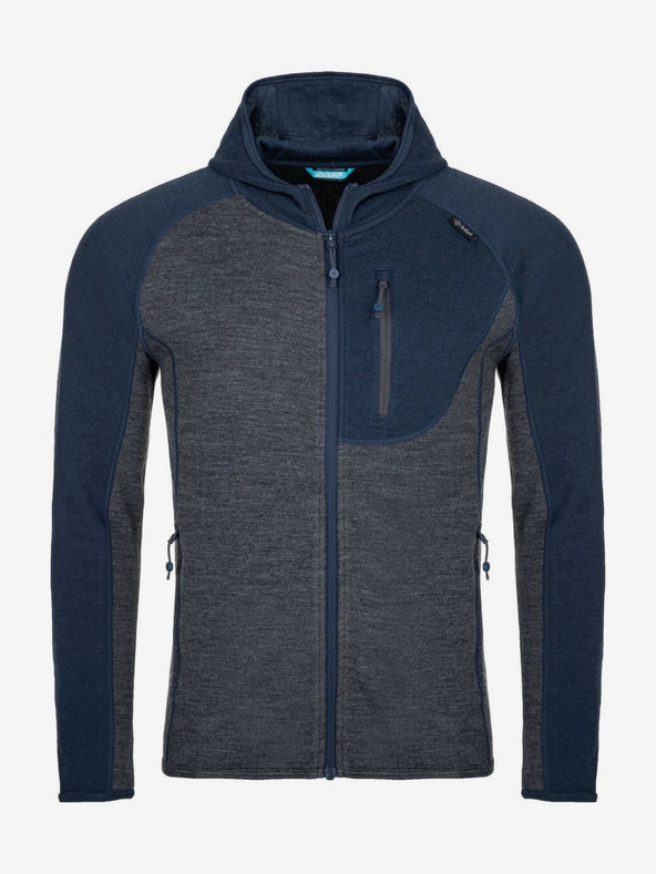 Kilpi Тъмносин мъжки пуловер с качулка Kilpi Merini-M