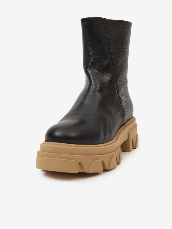 Steve Madden Черни кожени обувки Steve Madden Maryann