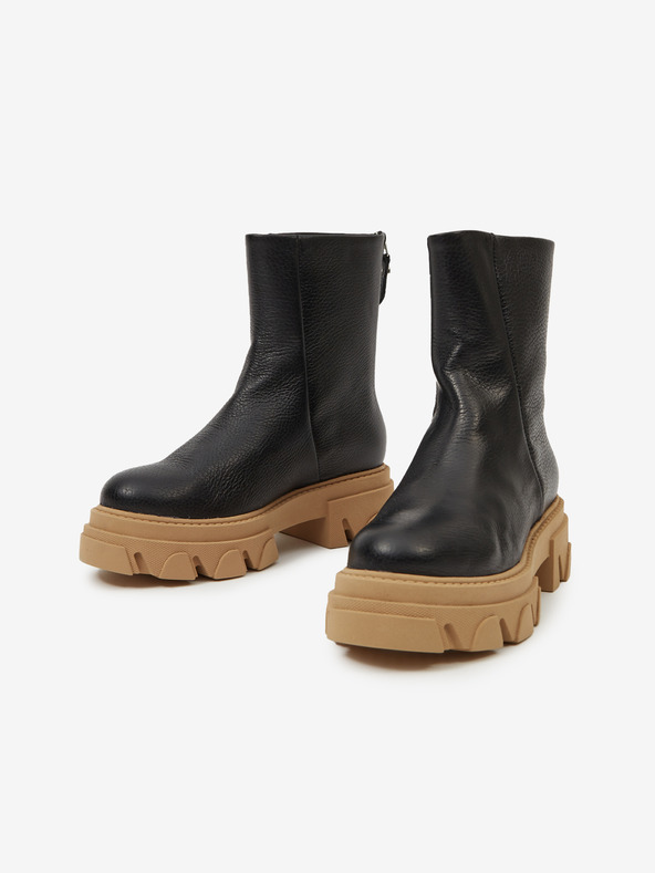 Steve Madden Черни кожени обувки Steve Madden Maryann