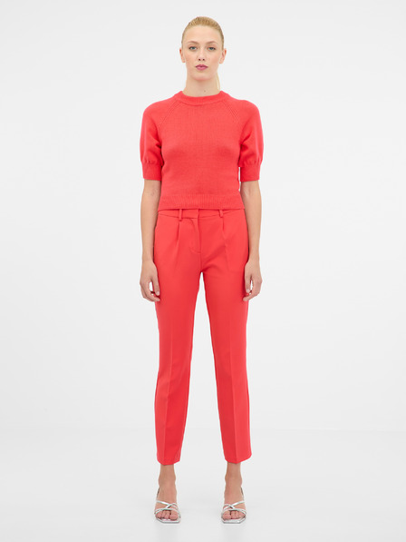 Orsay Червен дамски пуловер с къс ръкав ORSAY