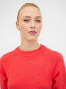 Orsay Червен дамски пуловер с къс ръкав ORSAY