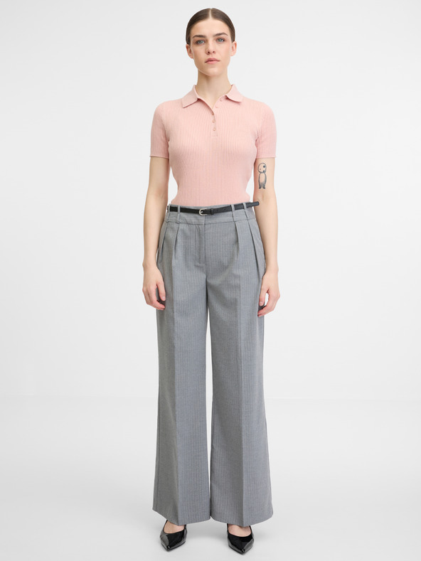 Orsay Светлорозова дамска тениска с къс ръкав ORSAY