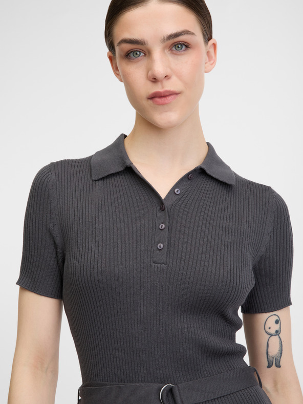 Orsay Тъмносива дамска рокля ORSAY