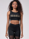 Nebbia Черен дамски спортен изрязан топ Nebbia