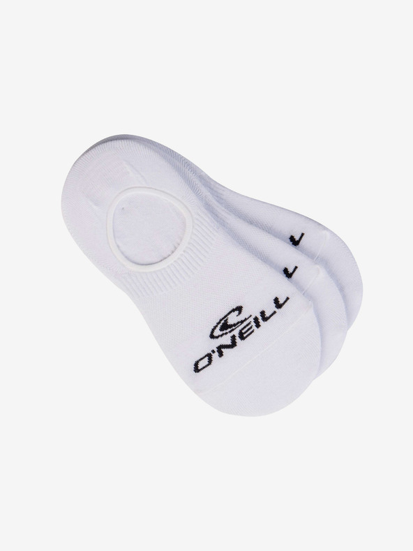 O'Neill Комплект от три чифта унисекс чорапи в бяло O'Neill FOOTIE 3PK