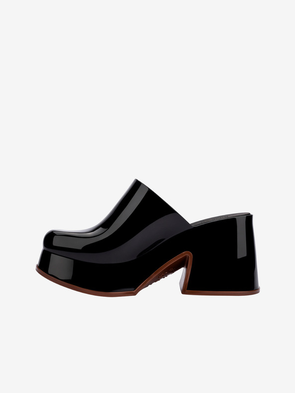 Melissa Черни дамски чехли с токчета Melissa Mia