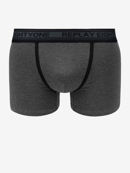 Replay Комплект от два боксерки в черно и сиво Replay