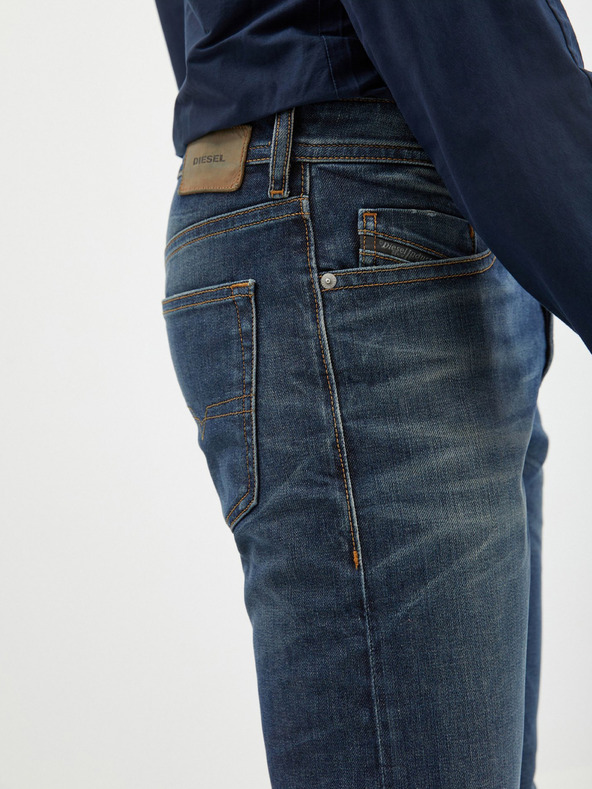 Diesel Diesel Тъмно сини мъжки дънки с тънка кройка