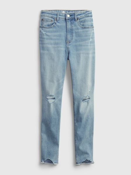 GAP Детски дънки sky с висока талия skinny ankle GAP