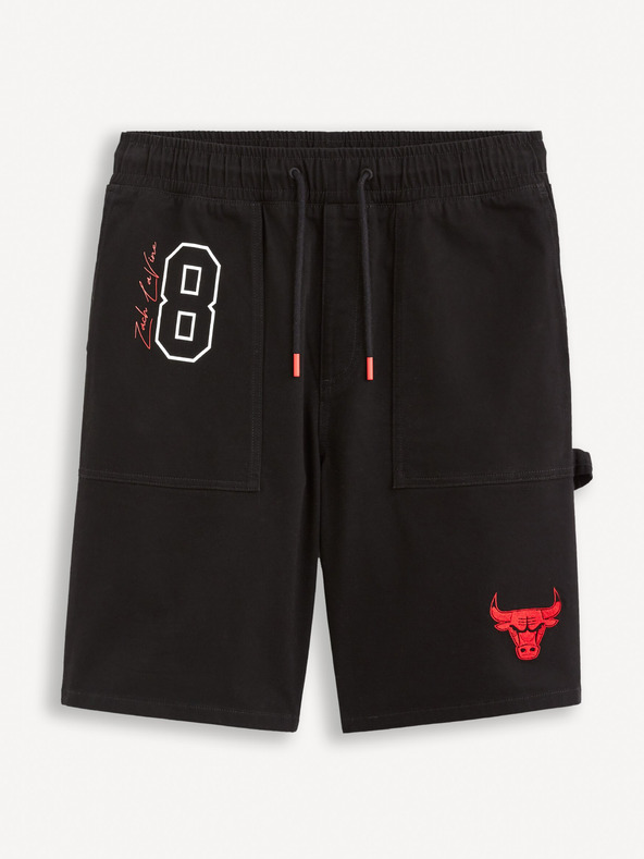 Celio Черни мъжки къси панталони Celio NBA Chicago Bulls