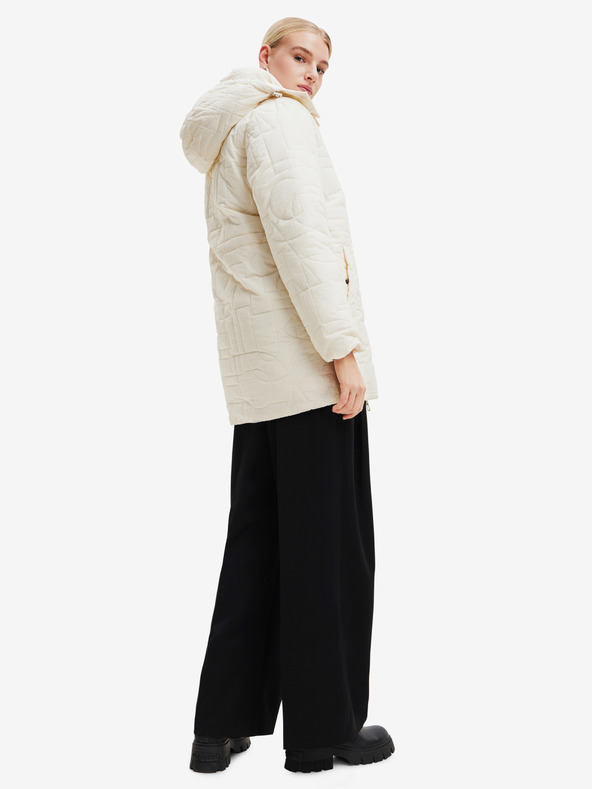 Desigual Кремаво Desigual дамско зимно яке Tulip