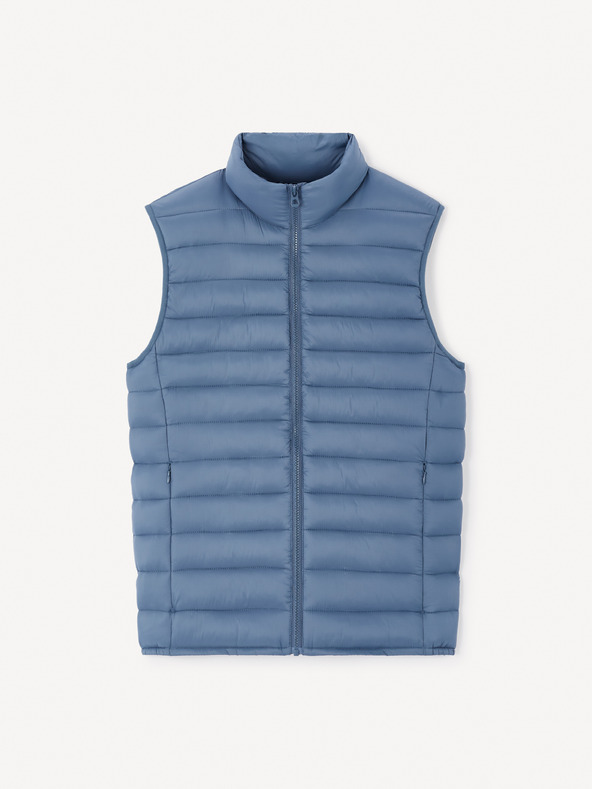 Celio Синя мъжка ватирана жилетка Celio Fulock