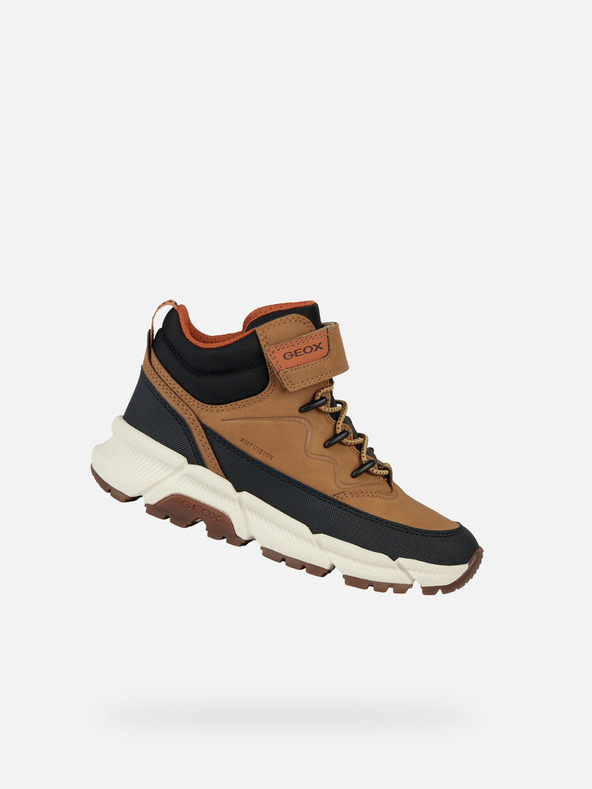 Geox Жълти момчешки високи обувки Geox Flexyper Plus Boy