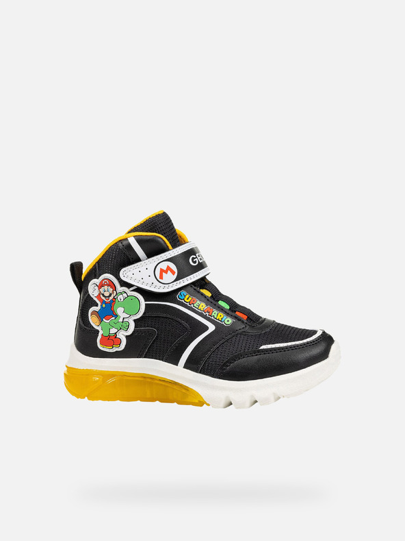 Geox Черни детски обувки до глезена Geox Ciberdron Boy