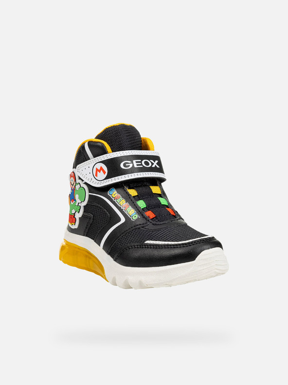 Geox Черни детски обувки до глезена Geox Ciberdron Boy
