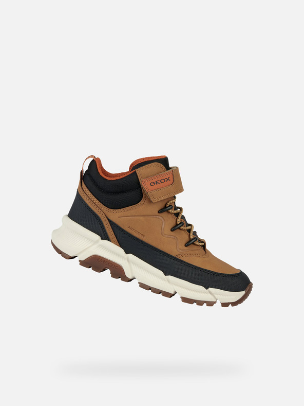 Geox Жълти момчешки високи обувки Geox Flexyper Plus Boy