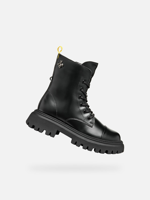 Geox Черни детски боти за момичета Geox Maquinnerns Girl