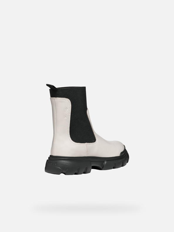 Geox Кремави детски боти за момичета Geox Junette Girl