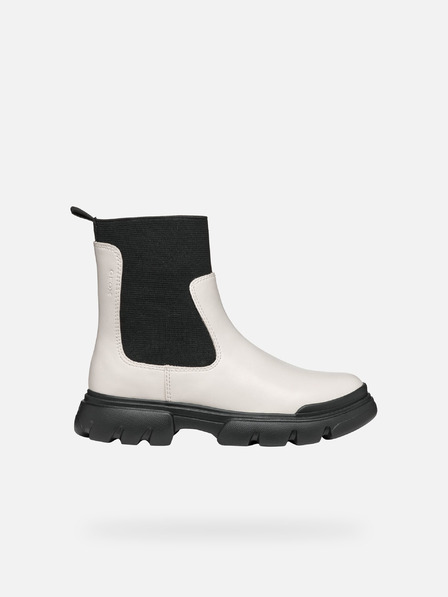 Geox Кремави детски боти за момичета Geox Junette Girl