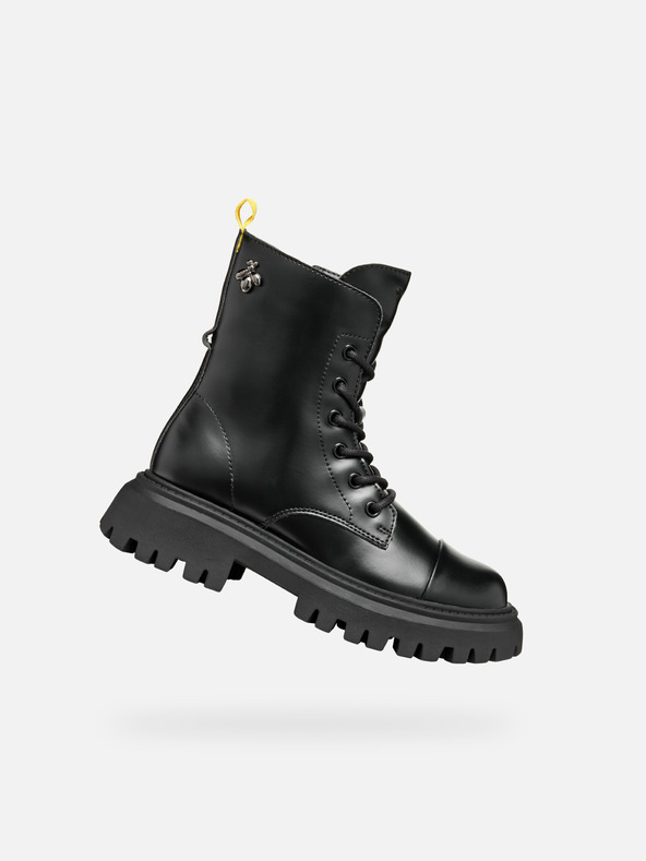 Geox Черни детски боти за момичета Geox Maquinnerns Girl