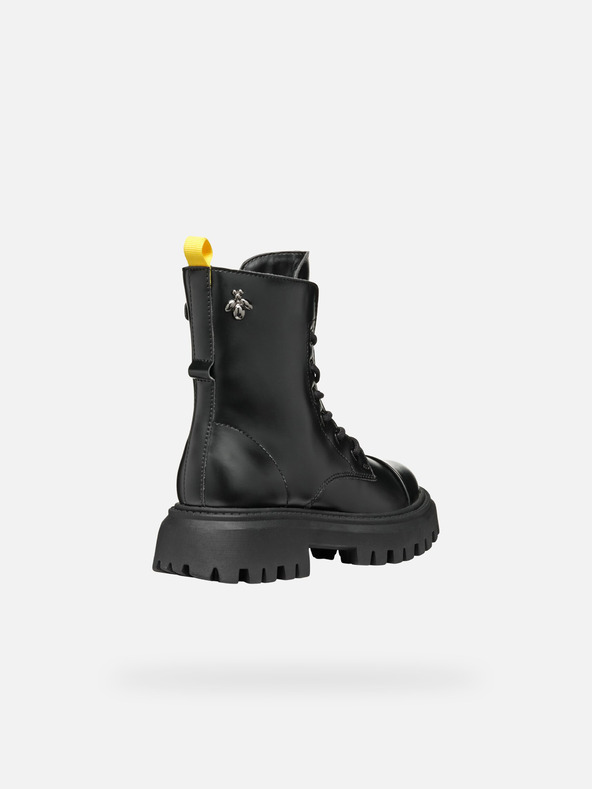 Geox Черни детски боти за момичета Geox Maquinnerns Girl